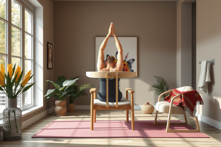 Yoga con silla: beneficios