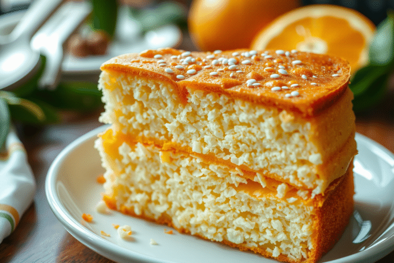 Receta fácil y deliciosa de bizcocho de naranja para disfrutar en casa