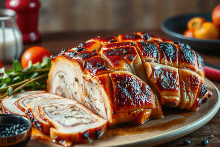 Receta fácil de lomo de cerdo al horno: ¡Delicioso y jugoso plato principal!