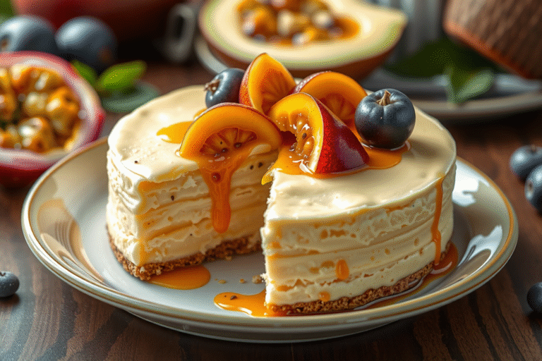 Receta fácil de cheesecake de maracuyá: ¡Disfruta de un postre delicioso y refrescante!