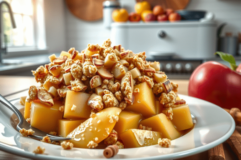 Receta fácil y deliciosa de crumble de manzana para sorprender a tu paladar
