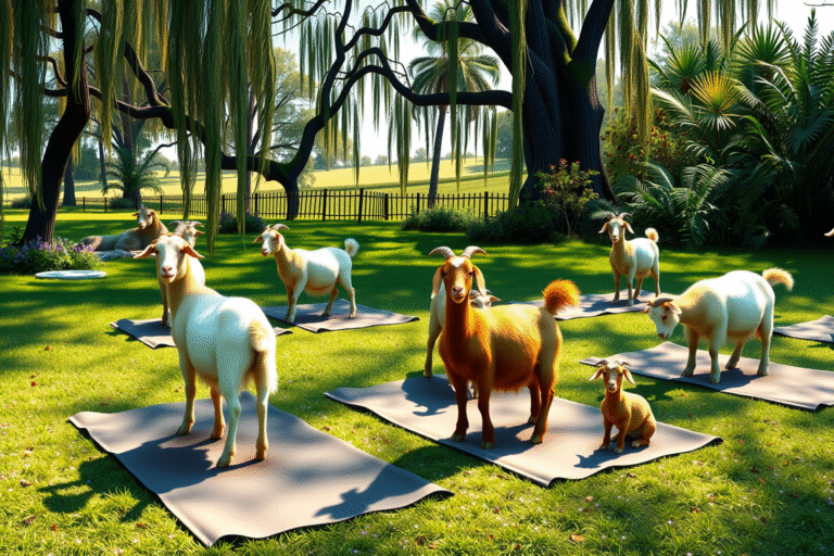 Yoga con cabras: Una experiencia única de relajación en la naturaleza