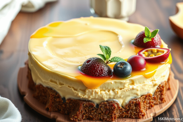 Delicioso cheesecake de maracuyá: receta fácil y paso a paso