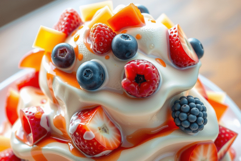 Delicioso helado de yogurt: disfruta de un postre saludable y refrescante
